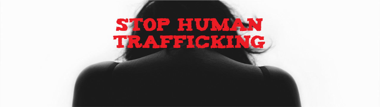 Stop human trafficking banner